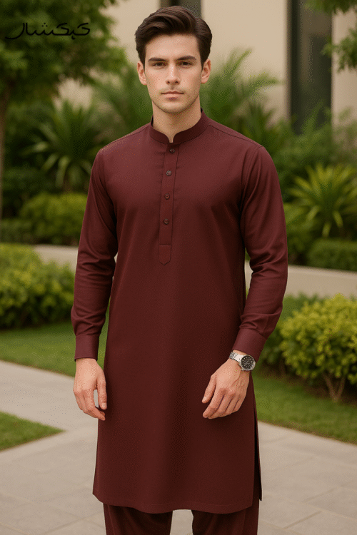 Wash and Wear Dark Maroon