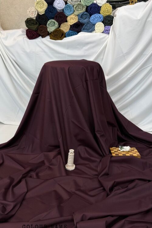 Wash and Wear Dark Maroon
